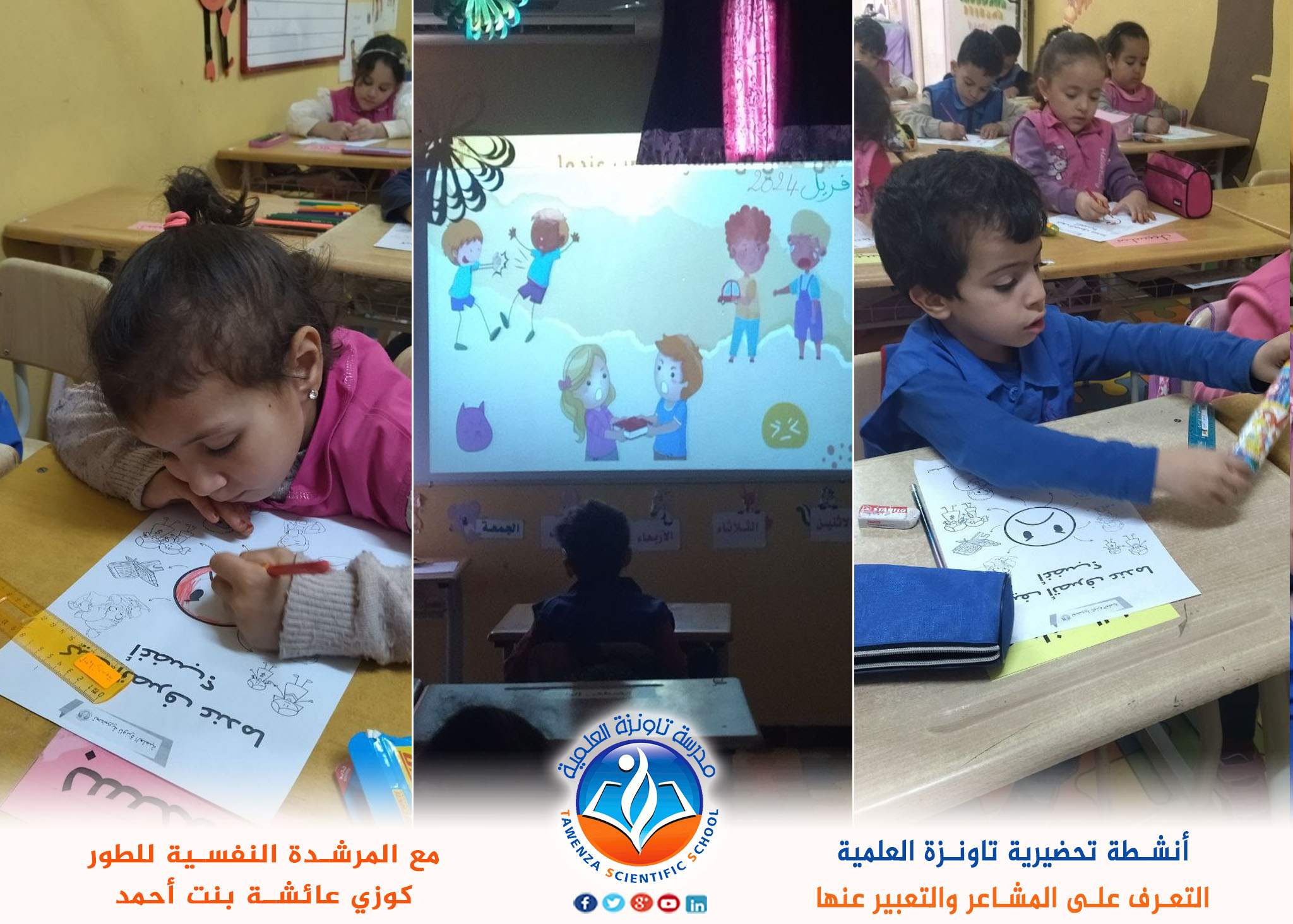 التعرف على مشاعرهم والتعبير عنها.