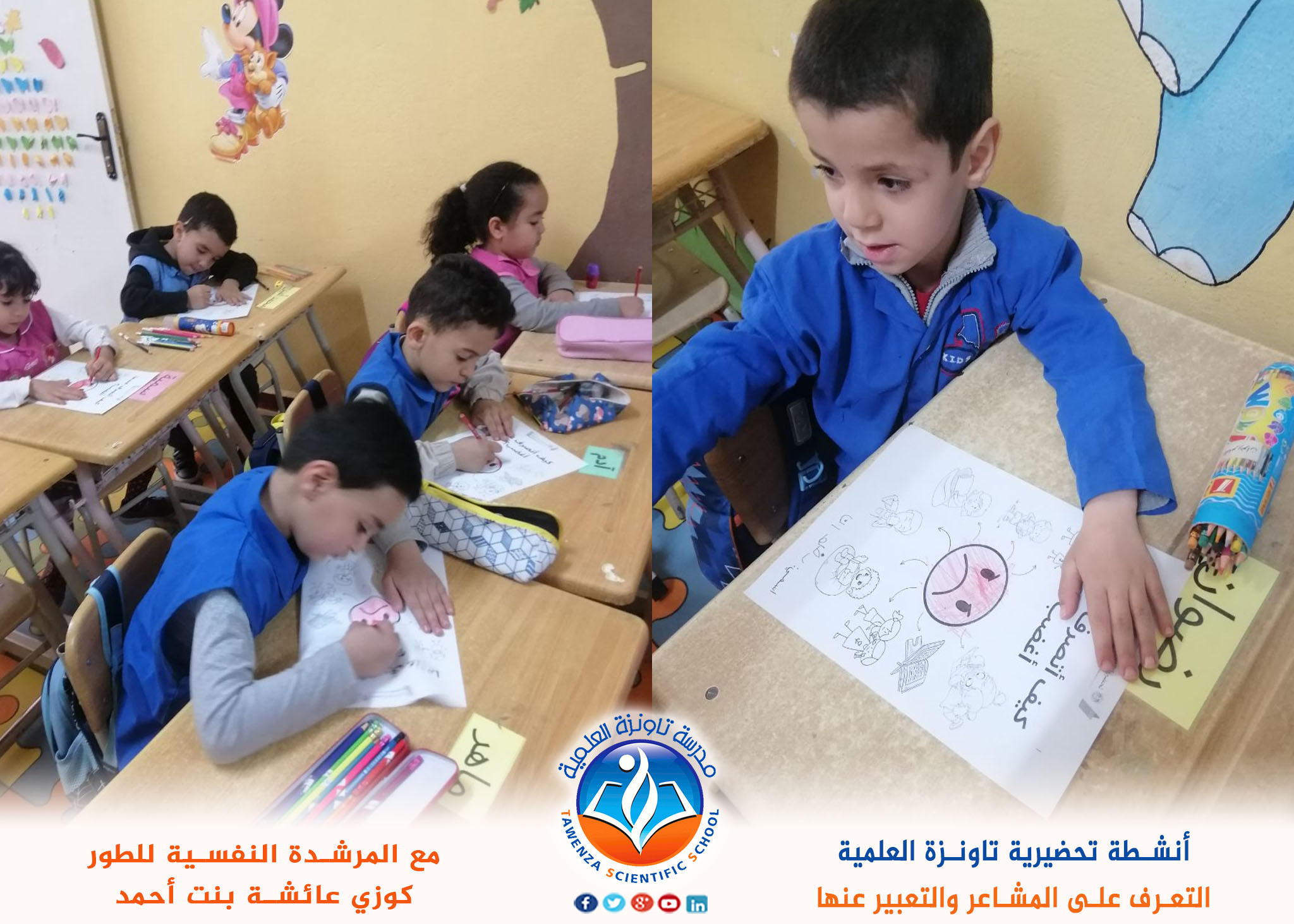 التعرف على مشاعرهم والتعبير عنها.