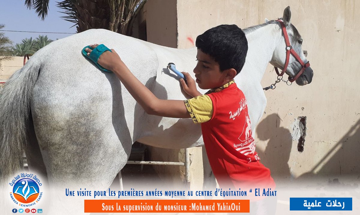 Une visite pour les premières années moyenne au centre d’équitation El'adiat