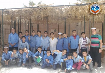 Les élèves de la 1 ére Am dans une sortie scolaire au parc zoo