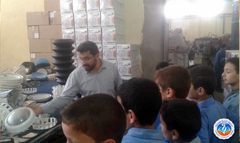 الرحلة العلمية إلى مصنع استرجاع البلاستيك